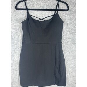 Express  YPB sculptLUX Mini Dress with side-slit adjustable straps